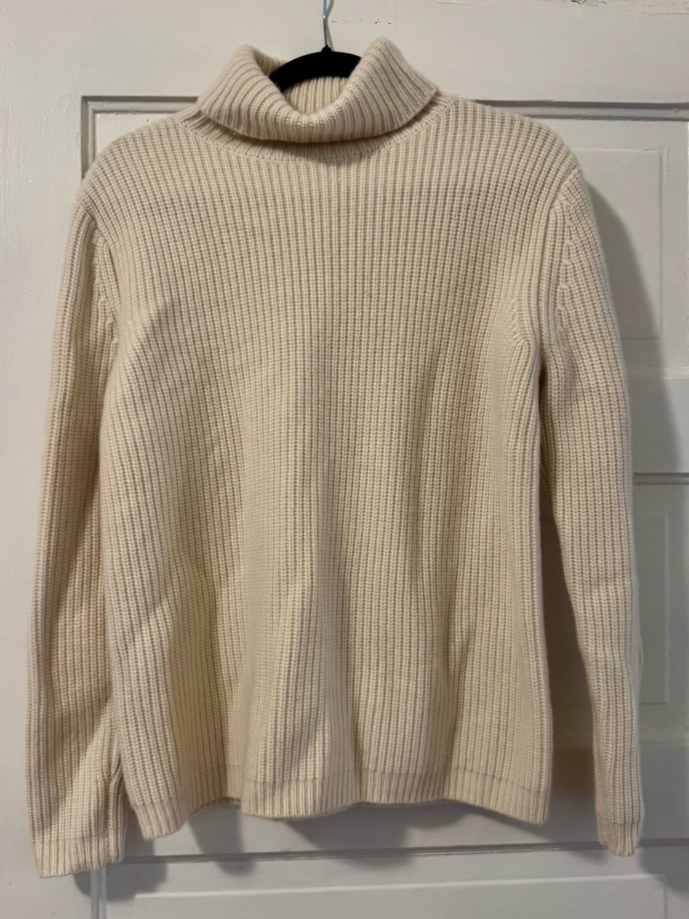 Turtleneck Ribbed Sweater - Cream - Picture 3 of 6